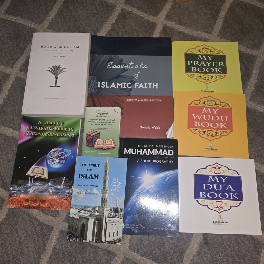 Muslim Islamic Faith and Prayer Book Collection